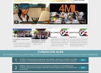 Diseño de paginas web Guatemala  Fundacion Alba El Salvador.